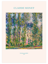 Monet Poplars at Giverny - Art Print